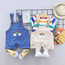 Load image into Gallery viewer, 2pcs/set Summer Baby Boys Clothes Set Cartoon Toddler Baby Infant Girls Outfits T-shirt+Bib Pants Kids Clothing Sets Tracksuit