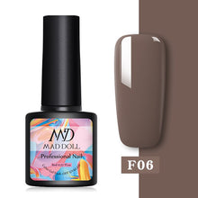 Load image into Gallery viewer, MAD DOLL 8ml 60 Colors Gel Nail Polish Nail Color Nail Gel varnish Soak Off UV Gel Varnish Base Coat No Wipe Top Coat