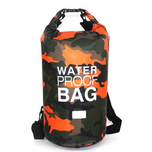 Load image into Gallery viewer, Outdoor Bag Camouflage Portable Rafting Diving Dry Bag Sack PVC Waterproof Folding Swimming Storage Bag for River Trekking