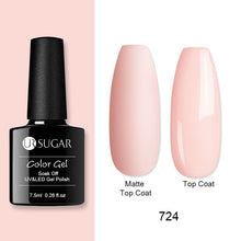 Load image into Gallery viewer, UR SUGAR Nude Glitter Gel Nail Polish Varnish Pink Rose Gold Shimmer Soak Off UV LED Nails Gel varnish 7.5ml