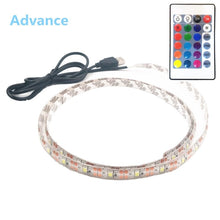 Load image into Gallery viewer, USB LED Strips SMD3528 light 5V adapter string Christmas desk Decor lamp tape For TV Background Lighting 5V 50CM 1M 2M 3M 4M 5M