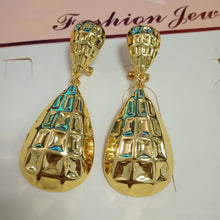 Load image into Gallery viewer, copper Drop Earrings Gold Color Long Earrings For Women Fashion Jewelry Mother Gift
