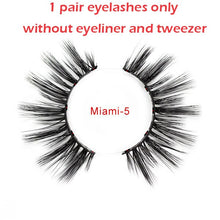 Load image into Gallery viewer, Magnetic False Eyelashes No Glue Full Eye 5 Magnet Reusable Fake Eyelashes Natural Soft Eyelashes Extension Magnetic Eyelash Kit