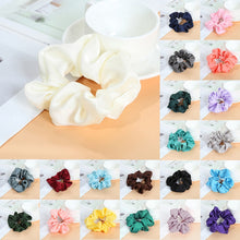 Load image into Gallery viewer, Chiffon Silk Elastic Hair Bands for Women Girls Colorful Scrunchies Hair Ring Head Hoop Ponytail Holder Fashion Hair Accessories