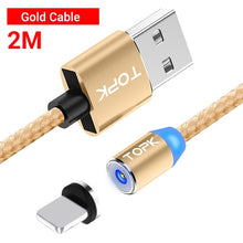 Load image into Gallery viewer, TOPK AM23 LED Magnetic USB Cable,Magnet Charger & USB Type C Cable & Micro USB Cable & Mobile Phone Cable foriPhone 11 X 8 7Plus