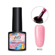 Load image into Gallery viewer, MAD DOLL 8ml 60 Colors Gel Nail Polish Nail Color Nail Gel varnish Soak Off UV Gel Varnish Base Coat No Wipe Top Coat