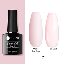 Load image into Gallery viewer, UR SUGAR Nude Glitter Gel Nail Polish Varnish Pink Rose Gold Shimmer Soak Off UV LED Nails Gel varnish 7.5ml