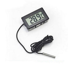 Load image into Gallery viewer, LCD Digital Temperature Humidity Meter Home Indoor Outdoor hygrometer thermometer Weather Station with Clock