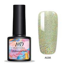 Load image into Gallery viewer, MAD DOLL 8ml 60 Colors Gel Nail Polish Nail Color Nail Gel varnish Soak Off UV Gel Varnish Base Coat No Wipe Top Coat