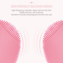 Load image into Gallery viewer, Sonic Face Cleansing Brush Silicone Facial Cleaner Facial Cleansing Brush Deep Pore Cleaning Face Massage Mini Face Care Tool