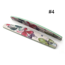 Load image into Gallery viewer, 1 Pc Half-Moon-Shaped Nail File Nail Buffer Washable Grinding Polishing Sanding Buffing Pedicure Nail Art Tools