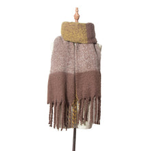Load image into Gallery viewer, Mingjiebihuo Korean new fashion long scarf shawl female autumn and winter new color mixed wild warm thick fringed scarf