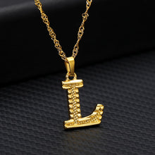 Load image into Gallery viewer, Capital Letter Initial Necklace For Women Stainless Steel Gold A-Z Alphabet Pendant Necklace Jewelry Christmas Gift Bijoux Femme