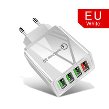 Load image into Gallery viewer, 48W Quick Charger 3.0 USB Charger for Samsung A50 A30 iPhone 7 8 Xiaomi mi9 Tablet QC 3.0 Fast Wall Charger US EU UK Plug Adapte