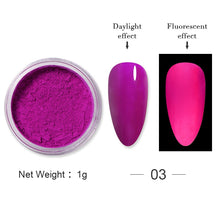 Load image into Gallery viewer, 1Box Sugar Nail Powder Glitter Nail Dust Powder Laser Gradient Nail Pigment Coloful Glitter Nail Art Decoration Accessories