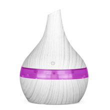 Load image into Gallery viewer, 300ml USB Air Humidifier Electric Aroma Air Diffuser Essential Oil Wood Ultrasonic Aromatherapy Cool Mist Maker for Home Car