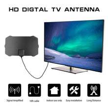 Load image into Gallery viewer, Indoor Digital TV Antenna 200 Mile Range 4K HDTV Digital 1080p TV Antenna Signal Receiver Amplifier Booster