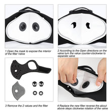 Load image into Gallery viewer, WEST BIKING Cycling Face Mask Sport Training Mask PM2.5 Anti-pollution Running Mask Activated Carbon Filter Washable Mask