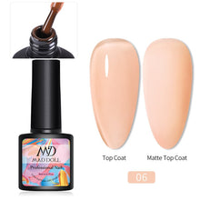 Load image into Gallery viewer, MAD DOLL 8ml 60 Colors Gel Nail Polish Nail Color Nail Gel varnish Soak Off UV Gel Varnish Base Coat No Wipe Top Coat