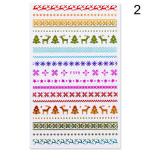 Load image into Gallery viewer, 1Pcs 3D Nail Sticker Christmas Holographics Snowflake For Gold Silver Nail Art Stickers DIY Nail Art Decoration Decals