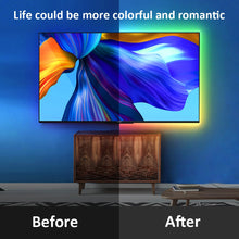Load image into Gallery viewer, ColorRGB, TV Backlight , USB Powered LED strip light ,RGB5050 For 24 Inch-60 Inch TV,Mirror,PC, APP Control Bias