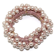 Load image into Gallery viewer, 14 Colors Woman Elegant Pearl Hair Ties Beads Girls Scrunchies Rubber Bands Ponytail Holders Hair Accessories Elastic Hair Band