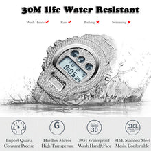 Load image into Gallery viewer, New MISSFOX G Style Shock Mens Watches Top Brand Luxury Digital Watch Men Diamond Male Clock Xfcs Classic Hip Hop Iced Out Watch