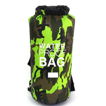 Load image into Gallery viewer, Outdoor Bag Camouflage Portable Rafting Diving Dry Bag Sack PVC Waterproof Folding Swimming Storage Bag for River Trekking