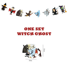 Load image into Gallery viewer, Halloween Decoration Supplies Tablecloths Straws Paper Plates Paper Cups Halloween Party Supplies Halloween Door Falg HY1