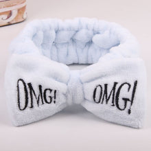 Load image into Gallery viewer, Hot Sale Women Headbands omg Makeup Headband for Washing Elastic Velvet Bow Head Wrap Coral Fleece Fashion Girl Hair Accessories