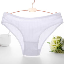 Load image into Gallery viewer, FINETOO Cotton Women's Panties Sexy Lace Underwear Solid Color Briefs For Women M-XL Sexy Underpants Comfortable Female Lingerie