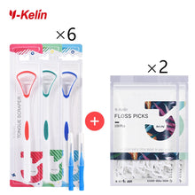 Load image into Gallery viewer, 2020 New Y-Kelin Tongue Scraper Brush Cleaner Oral Cleaning Toothbrush Brush Fresh Breath Remove Coating Tongue Scraper