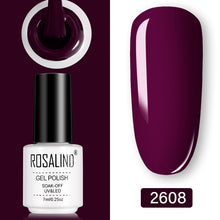 Load image into Gallery viewer, ROSALIND Gel Polish Set UV Vernis Semi Permanent Primer Top Coat 7ML Poly Varnish Gel Nail Art Manicure Gel Lak Polishes Nails