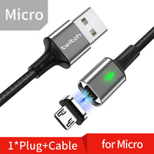 Load image into Gallery viewer, Twitch T03 Magnetic Cable Micro usb Type C Magnetic Usb Charging Cable Microusb Type-C Magnet Charger Wire usb c For iphone 11
