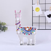 Load image into Gallery viewer, New Night Lamp Hanging Desktop Battery Powered Cute Light Gift Bedside Path Alpaca Shape Decorative animal style Home Decor A40