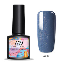 Load image into Gallery viewer, MAD DOLL 8ml 60 Colors Gel Nail Polish Nail Color Nail Gel varnish Soak Off UV Gel Varnish Base Coat No Wipe Top Coat