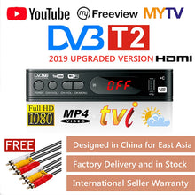 Load image into Gallery viewer, DVB-T2 TV Tuner Vga TV Box DVB T2 for Digital TV Receptor Wifi Receiver DVBT2 DVB-C Set-top Box H.265 HEVC AC3 HD DVB C Tuner
