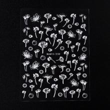 Load image into Gallery viewer, Flower Series Nail Water Decal Stickers Sakura Daisy Lavender Floral Pattern Transfer Sticker Nail Art Decoration