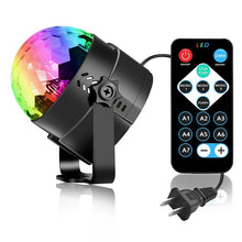 Load image into Gallery viewer, Sound Activated Rotating Disco Ball Party Lights Strobe Light 3W RGB LED Stage Lights For Christmas Home KTV Xmas Wedding Show