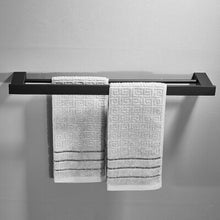 Load image into Gallery viewer, Tuqiu Bathroom Accessories Corner Shellf Paper Holder,Towel Holder,Towel Rack,Toilet Brush Holder Black Square Bathroom Hardware