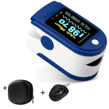 Load image into Gallery viewer, Finger Pulse Fingertip Oled Oximeter SPO2 PR PI RR Blood Oxygen Respiratory Rate Oximetro De Pulsioximetro Dedo with case