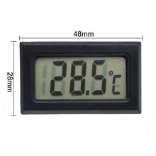 Load image into Gallery viewer, LCD Digital Temperature Humidity Meter Home Indoor Outdoor hygrometer thermometer Weather Station with Clock