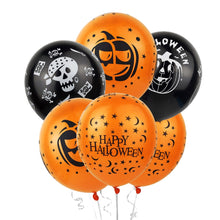 Load image into Gallery viewer, Scary Halloween Pumpkin Ghost Spider Confetti Balloon Latex Happy Halloween Decoration Kids Air Baloons Birthday Party Supplies