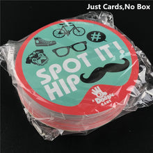 Load image into Gallery viewer, Dobble 16 styles Spot It Card Game Toy Iron Box Sport Go Camping Hip Kids Board Games Gift Animals Alphabet123