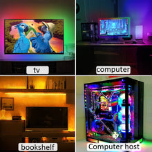Load image into Gallery viewer, ColorRGB, TV Backlight , USB Powered LED strip light ,RGB5050 For 24 Inch-60 Inch TV,Mirror,PC, APP Control Bias
