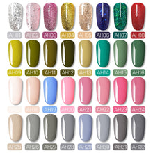 Load image into Gallery viewer, WHID CHIC Thermal Glitter Soak Off UV Gel Polish Sparkling Temperature Color-changing Varnish Gel Nail Art varnish Decor