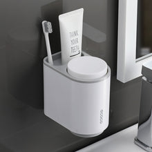 Load image into Gallery viewer, Bathroom Accessories organizer Set Toothbrush Holder Automatic Toothpaste Dispenser Holder Toothbrush Wall Mount Rack Tools Set
