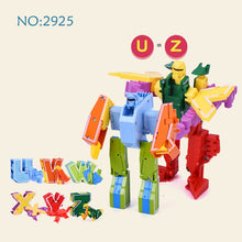 Load image into Gallery viewer, 15PCS Assembling Building Blocks Educational Toys Action Figure Transformation Number Robot Deformation Robot Toy for Children