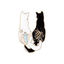 Load image into Gallery viewer, Animal enamel pins Cat yin yang anime pins and brooches for party Lapel pin badge Cartoon dinosaur bee jewelry gifts for women
