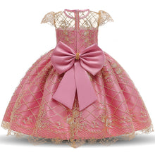 Load image into Gallery viewer, Girls Princess Kids Dresses for Girls Tutu Lace Flower Embroidered Ball Gown Baby Girls Clothes Children Wedding Party Dress